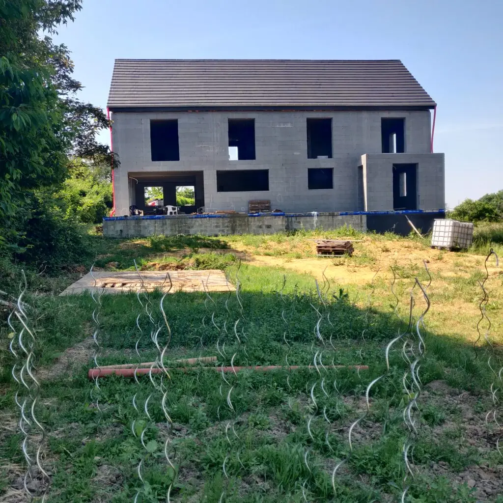 Partie importante de notre projet : notre potager avec nos tomates qui poussent déjà 😊